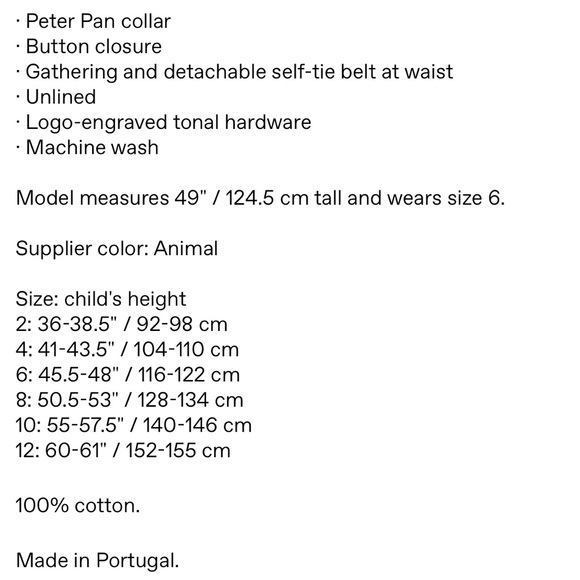 Wolf & Rita Kids Brown Elisabete Dress - Picture 6 of 6